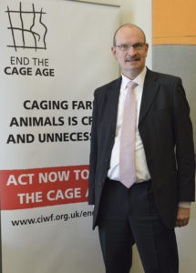 Sandy attending End the Cage Age - Parliamentary event organized by Compassion in World Farming